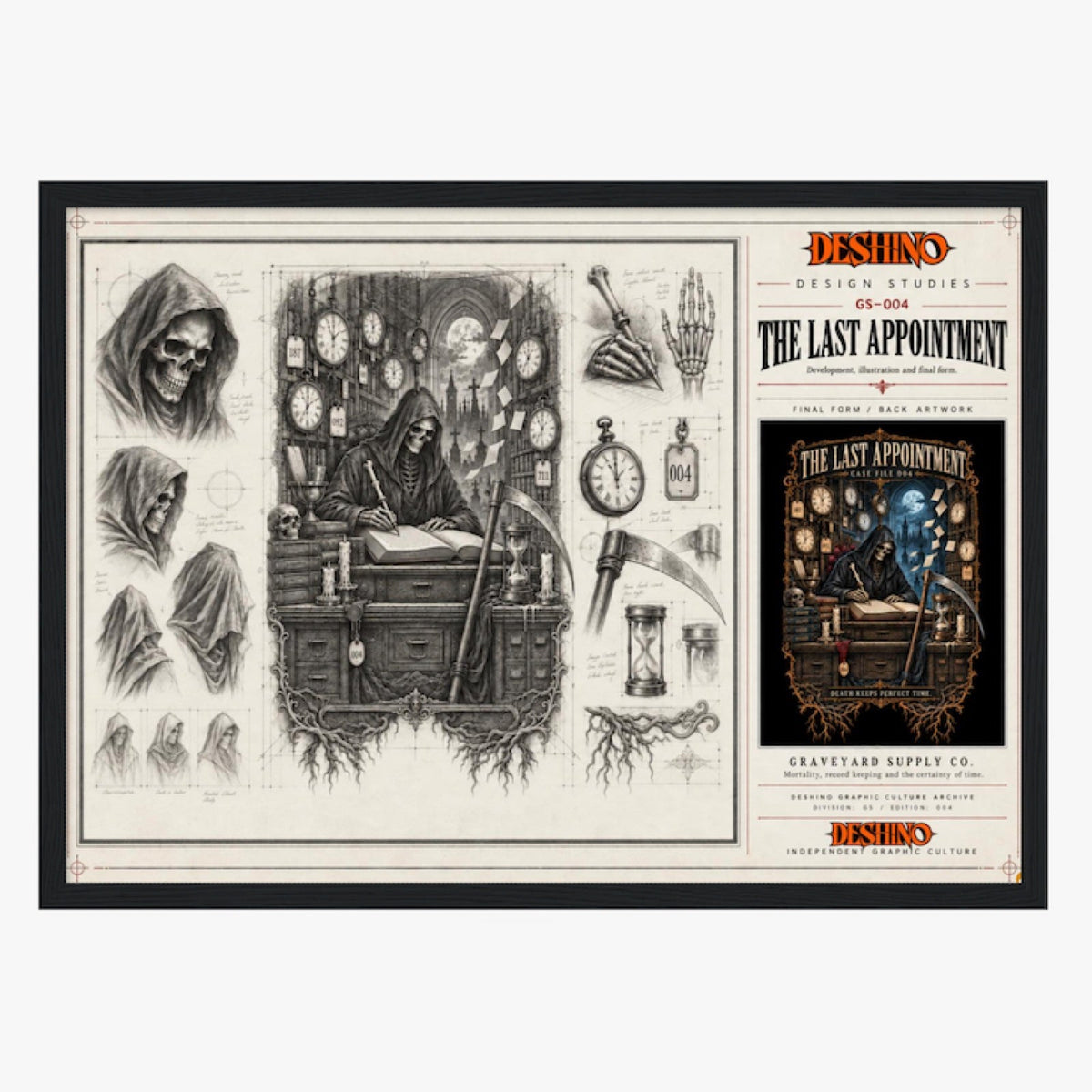 Graveyard Supply Co Framed Art Prints