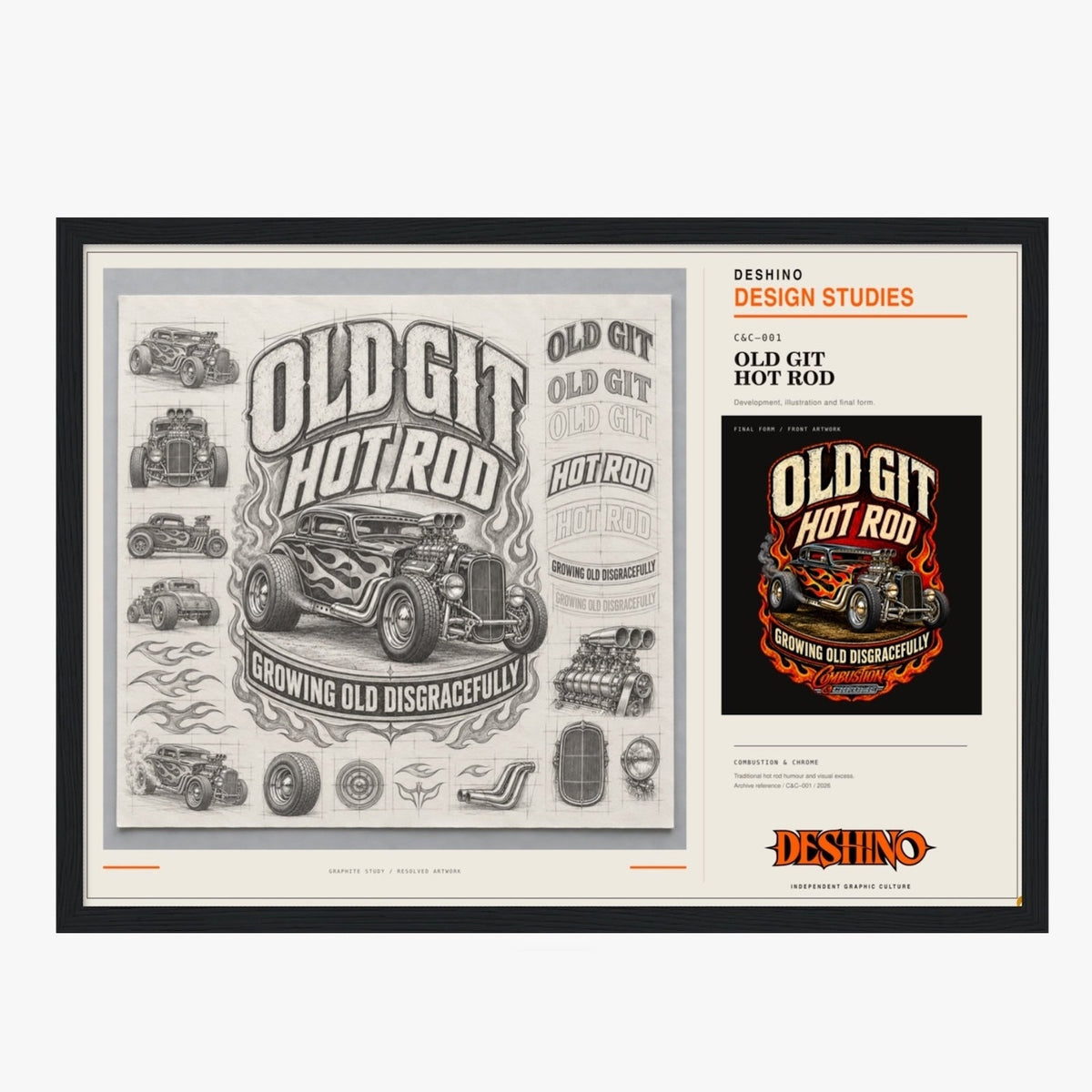 Combustion & Chrome Framed Art Prints