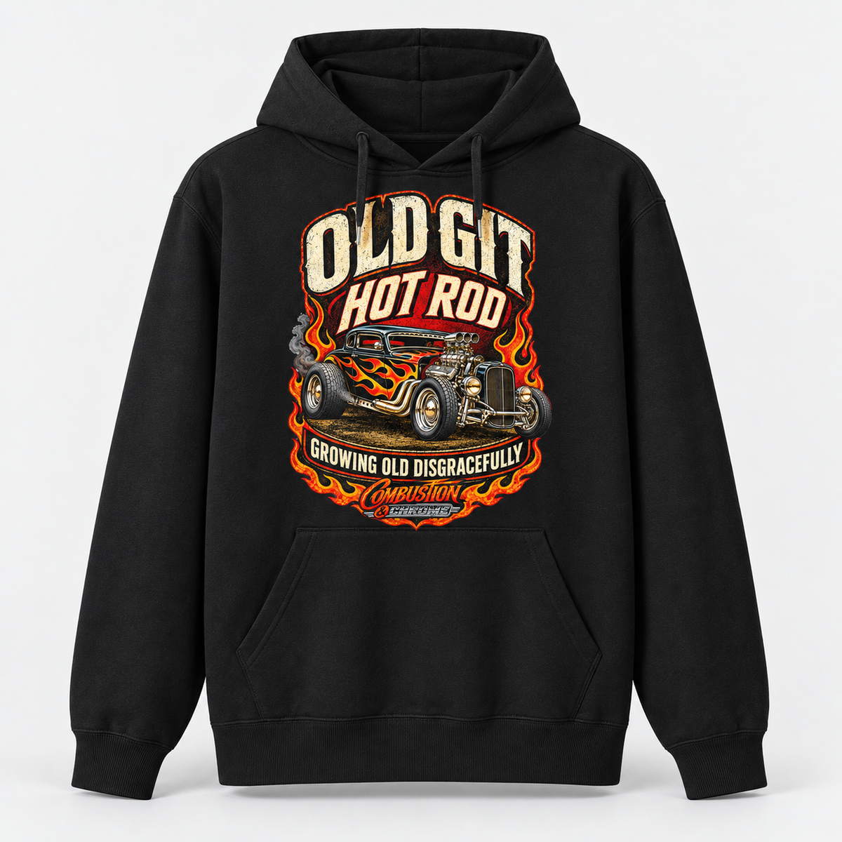 Old Git Hot Rod Hoodie