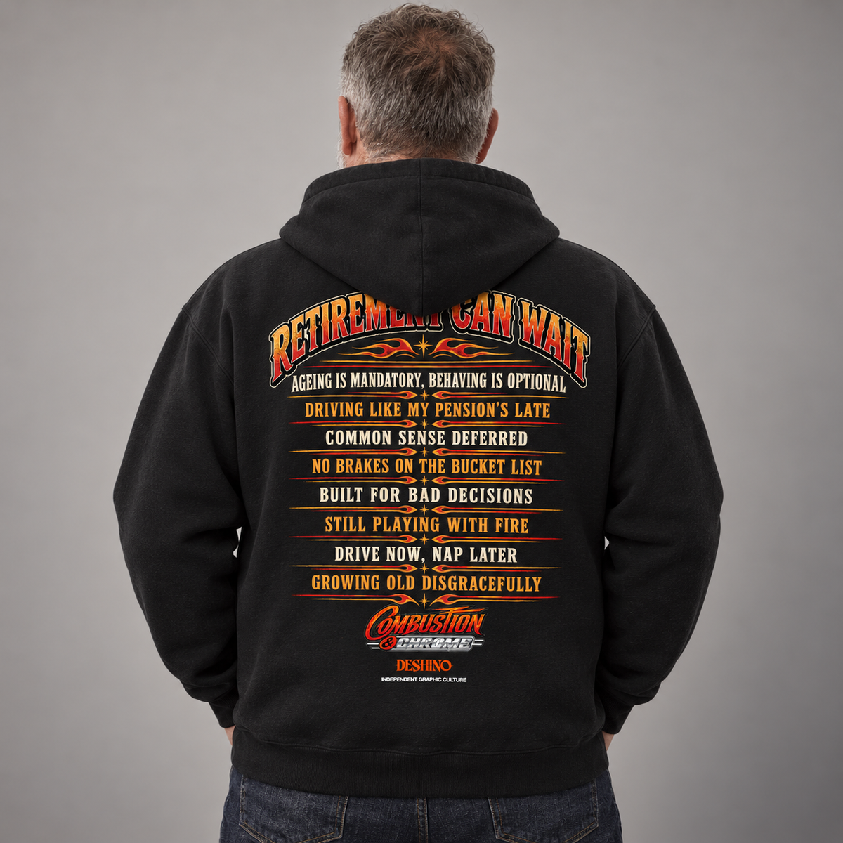 Old Git Hot Rod Hoodie