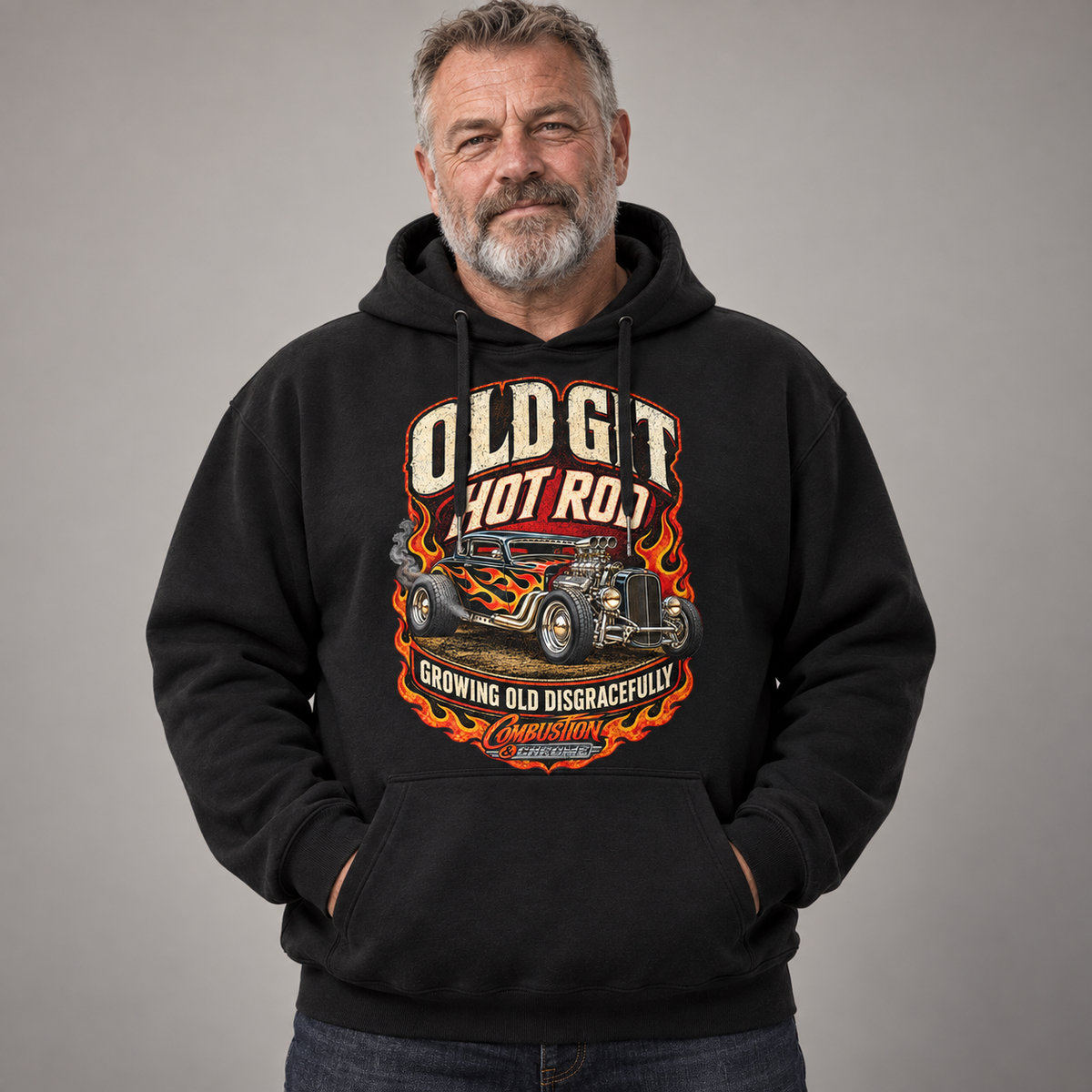 Old Git Hot Rod Hoodie
